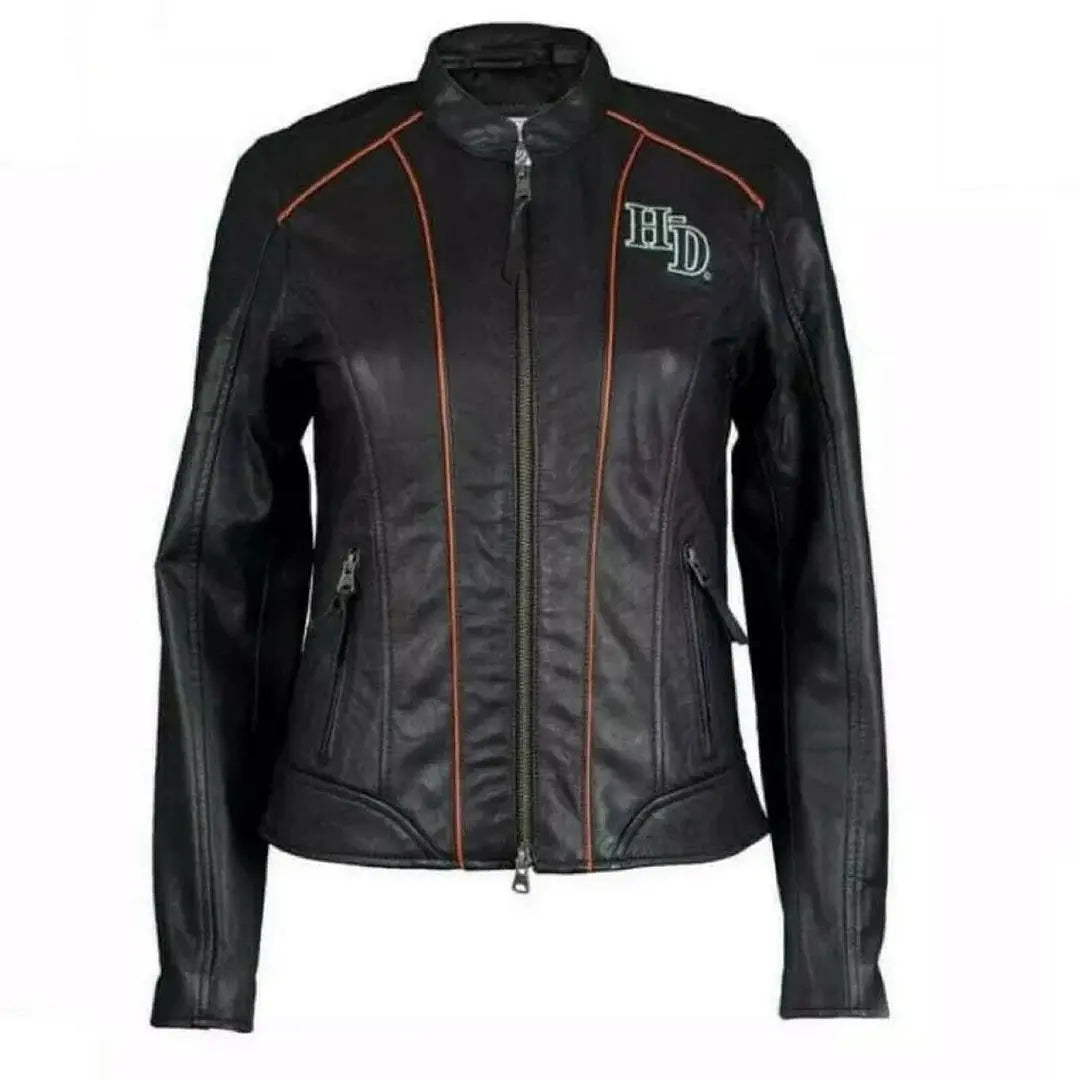 New Harley Davidson Ladies Jacket Real Leather New Fashion Motorbike Motorcycle Jackets Touring