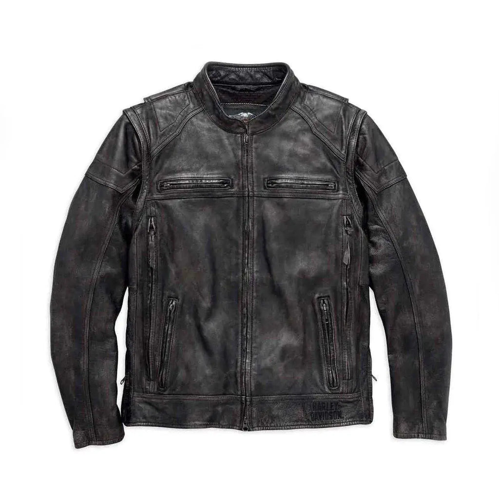 Harley-Davidson Men’s Dauntless Convertible Leather Jacket