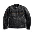 Harley-Davidson® Men’s Passing Link Triple Vent Leather Jacket -Cruise in Comfort