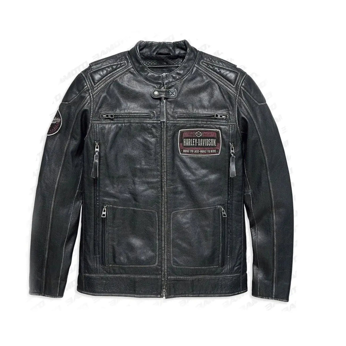 Harley Davidson Cowhide Black leather Jacket