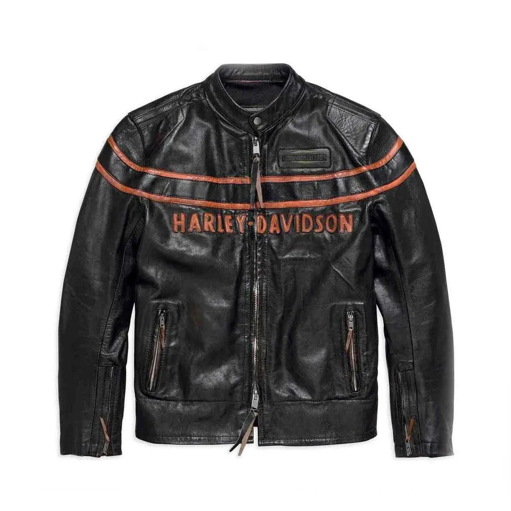 Harley-Davidson Men’s Double Ton Slim Fit Leather Jacket