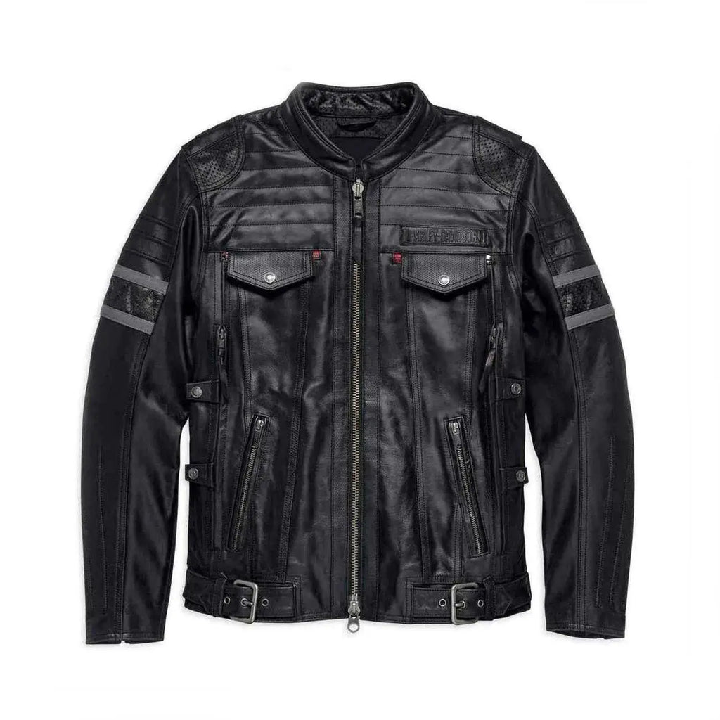 Harley-Davidson Men’s Triple Vent System Wick Twister Leather Jacket
