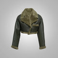 Olive Green Shearling Jacket