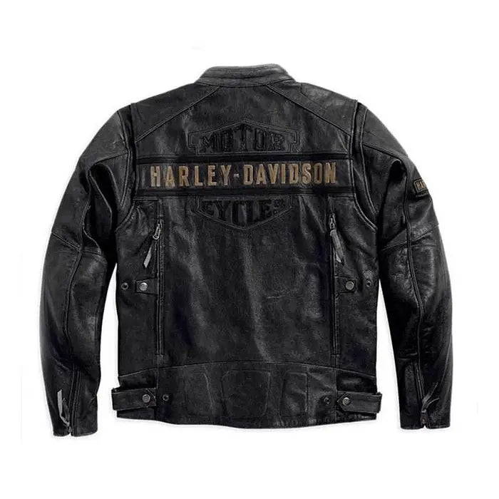 Harley-Davidson® Men’s Passing Link Triple Vent Leather Jacket -Cruise in Comfort