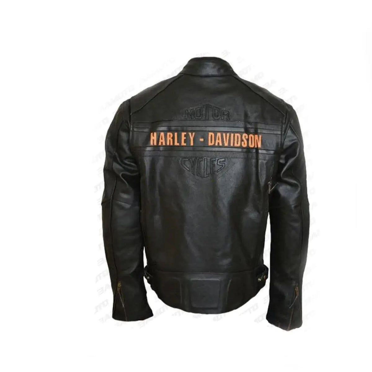 Bill Goldberg Black Harley Davidson Motorcycle Leather Jacket