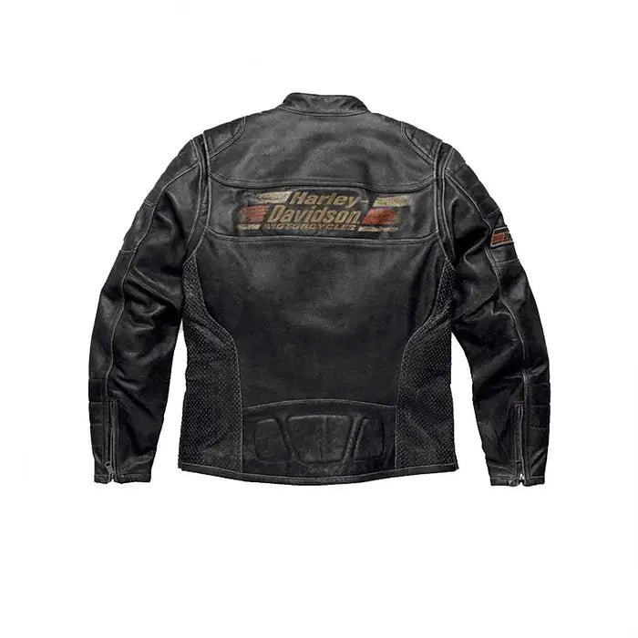 Mens Harley Davidson Classic Motorcycle Leather Jacket