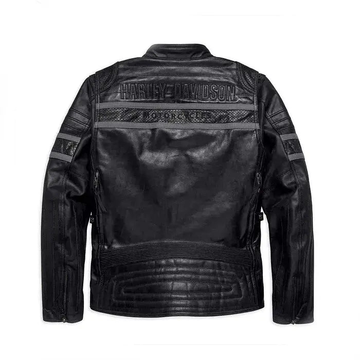 Harley-Davidson Men’s Triple Vent System Wick Twister Leather Jacket