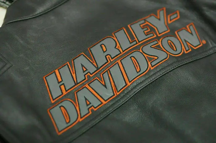 Men’s Motorcycle HD Screaming Eagle Black Cowhide Leather Jacket Harley Davidson