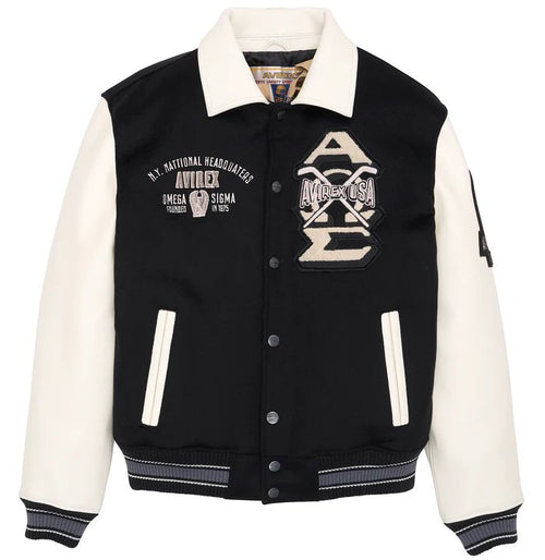 Avirex Omega Wool-Leather Jacket