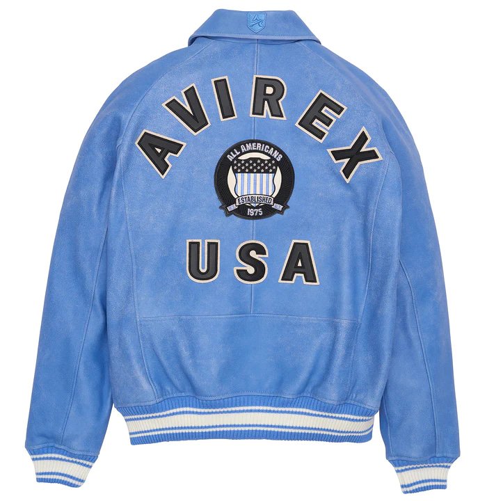 Avirex Vintage Denim Icon Leather Jacket