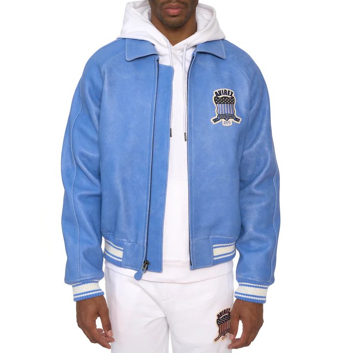 Avirex Vintage Denim Icon Leather Jacket