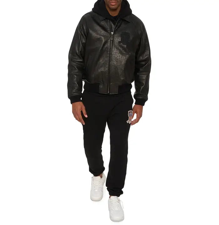 Avirex Ostrich Icon Leather Jacket