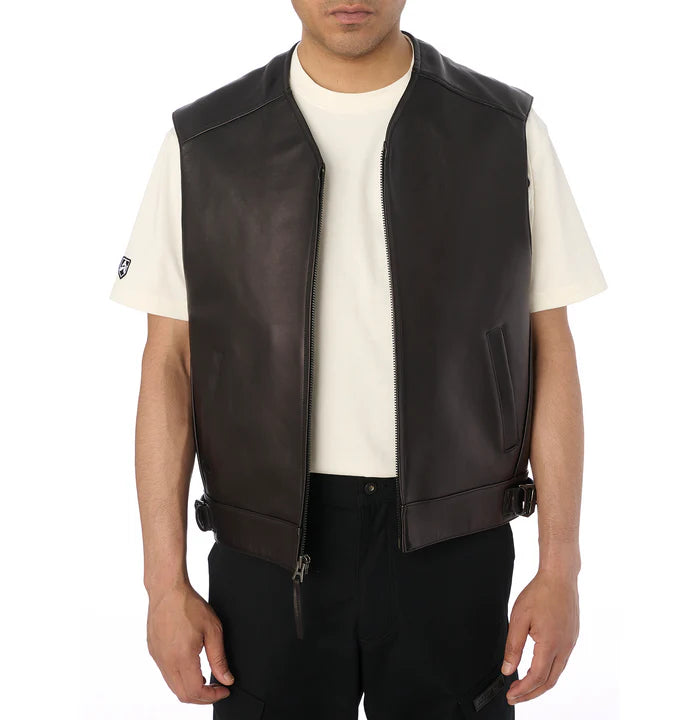 Men’s Avirex Rides Leather Vest
