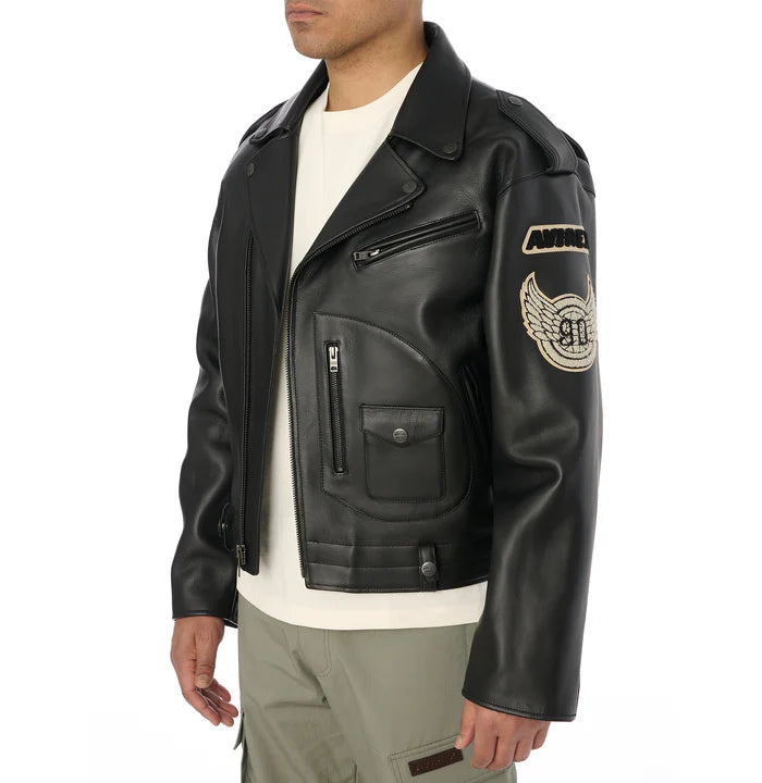 Men’s Avirex USA Tour Motorcycle Leather Jacket