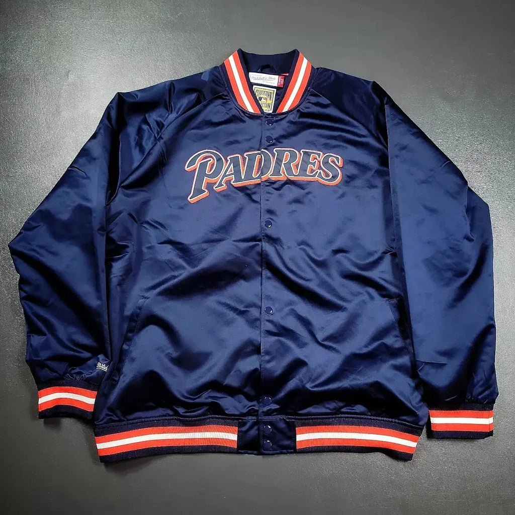 Authentic Mitchell & Ness San Diego Padres Satin Jacket-Premium Quality