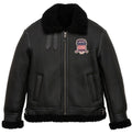 Avirex B3 Shearling Black Leather Jacket