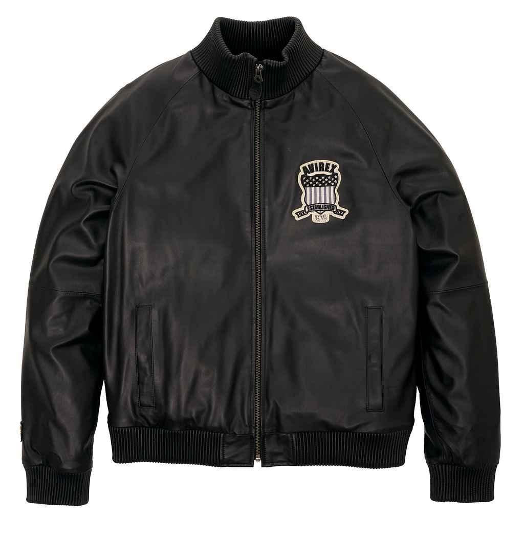 Avirex Apex Men’s Leather Track Pursuit Jacket