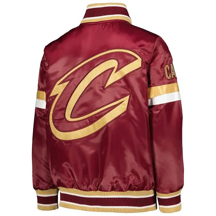 Cleveland Cavaliers Starter Youth Home Game Varsity Satin Full-Snap Jacket
