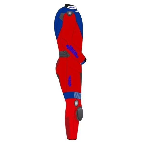 Custom 1 Piece Motorcycle Suit with Czech Flag Design