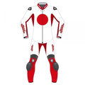 Custom Japan Flag Leather Motorcycle Suit