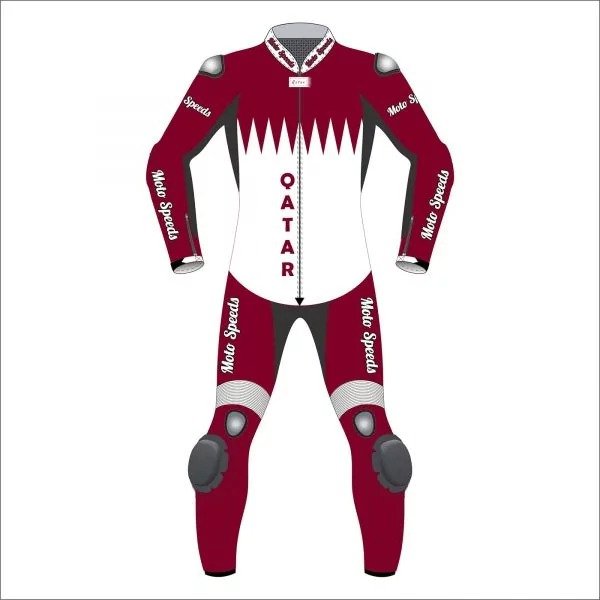 Custom Leather Wear with Qatar Flag Embellishments