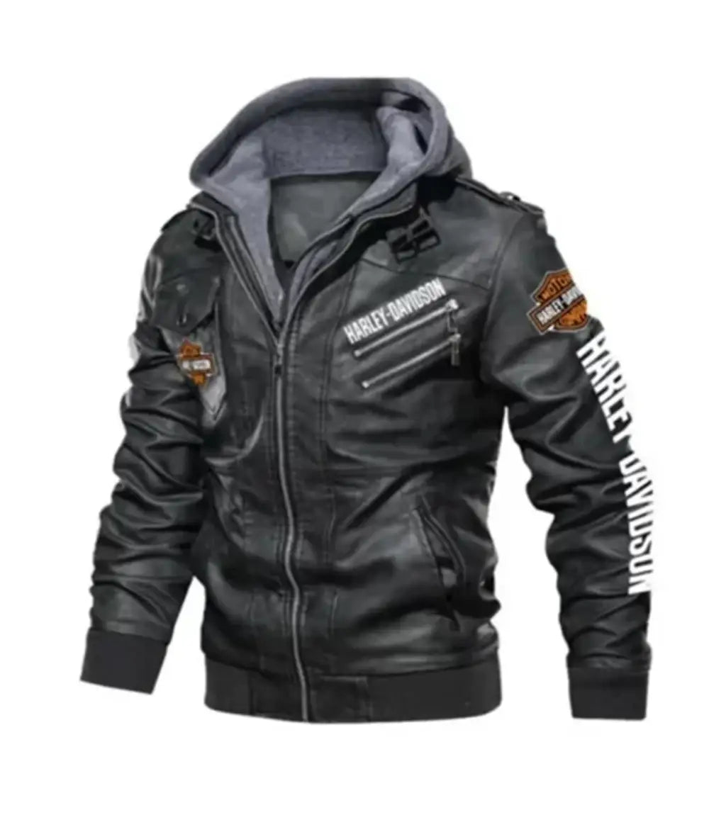 Harley-Davidson Men’s Motorbike Hoodie Biker Jacket