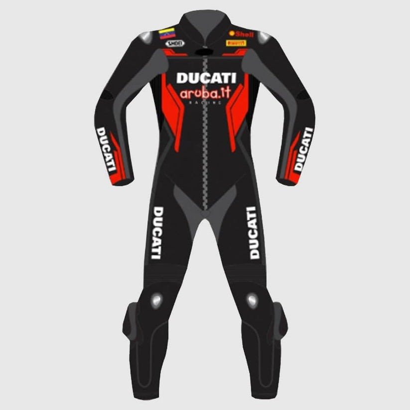 Ducati Corse Motorbike Leather Racing Suit