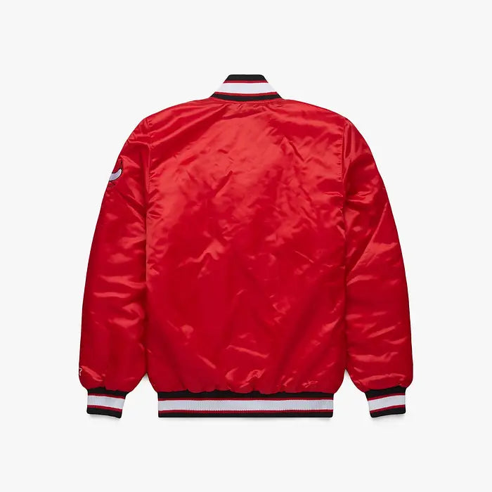 HOMAGE x Starter Bulls Satin Jacket–Iconic Chicago Bulls Courtside Style