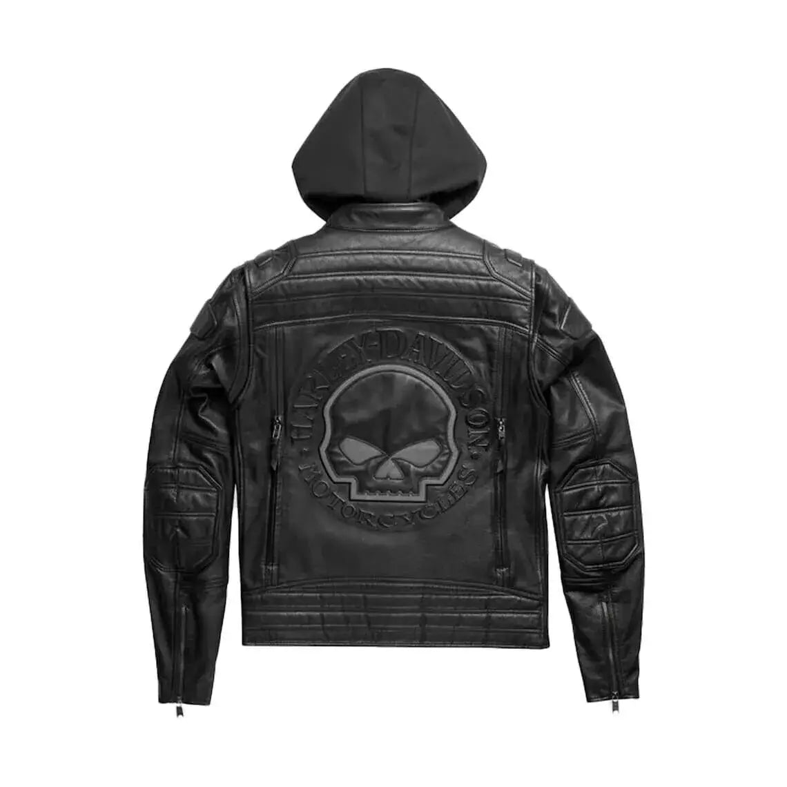 Harley-Davidson Skull Reflective Auroral Leather Jacket