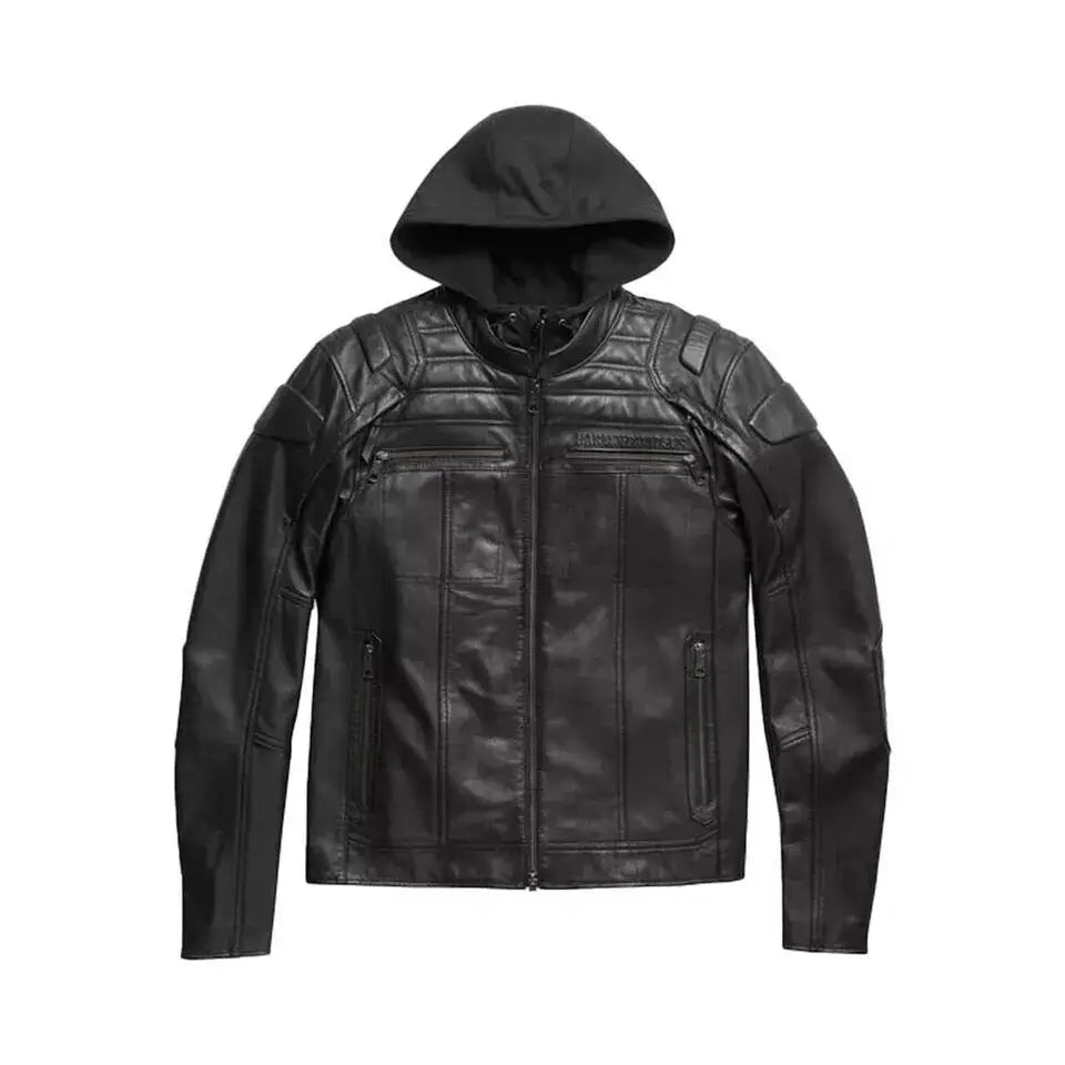 Harley-Davidson Skull Reflective Auroral Leather Jacket
