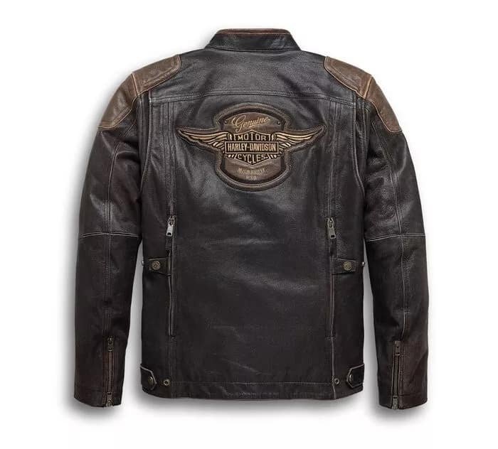 Harley Davidson Triple Vent Passing Leather Jacket