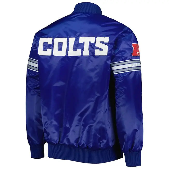 Indianapolis Colts Men’s Starter Royal Pick and Roll Full-Snap Jacket