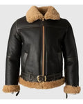 Lewis Battle SF Bomber Shearling Fur Jacket for Men