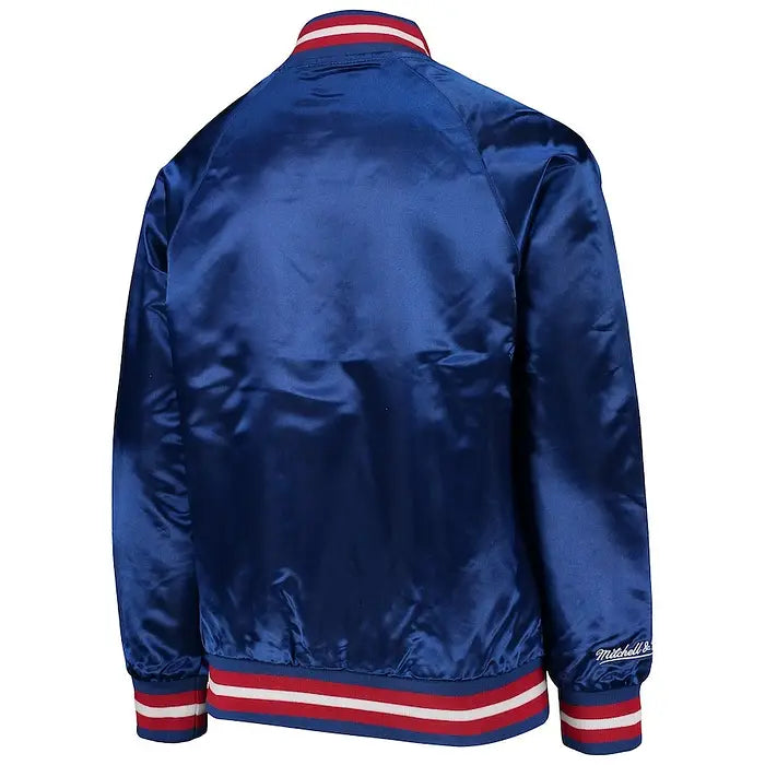 Lightweight Youth Mitchell & Ness New York Giants Satin Full-Snap Jacket