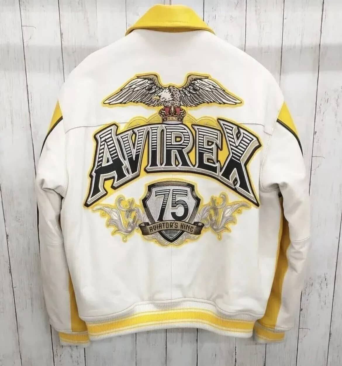 Men’s Avirex Classic King 75 Yellow Aviator Jacket
