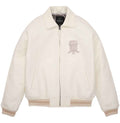 Men’s Avirex Crocodile Icon White Leather Jacket