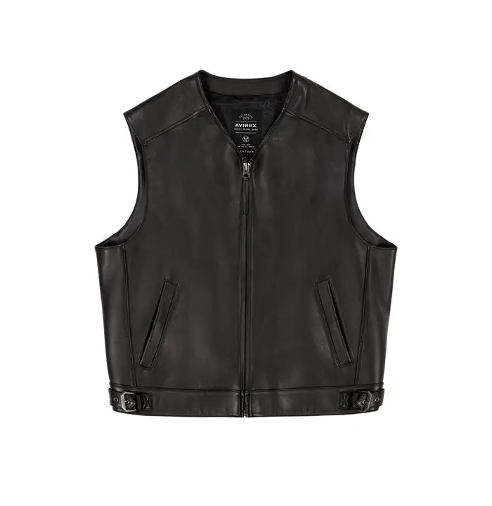 Men’s Avirex Rides Leather Vest