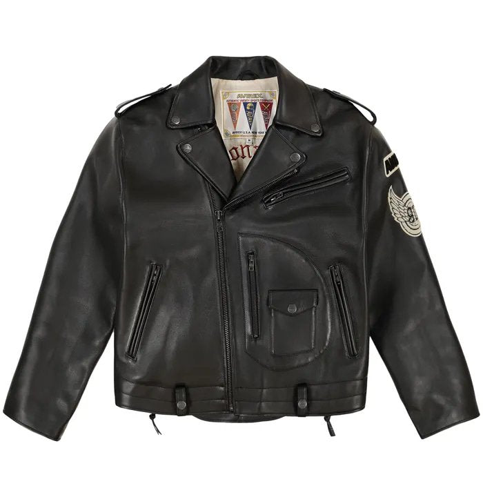Men’s Avirex USA Tour Motorcycle Leather Jacket