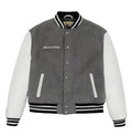 Men’s Avirex Wool Heather Grey Leather Varisty Jacket