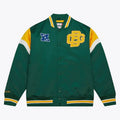 Men’s Green Heavyweight Satin Full-Snap Jacket – Green Bay Packers