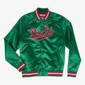 Men’s Green Milwaukee Bucks Lightweight Satin Full-Snap Jacket