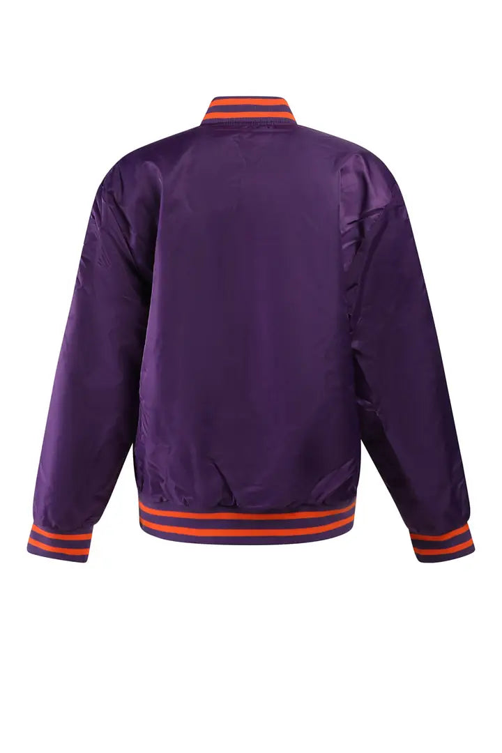 Men’s Phoenix Suns NBA Vintage 80s 90s Satin Bomber Style Varsity Jacket