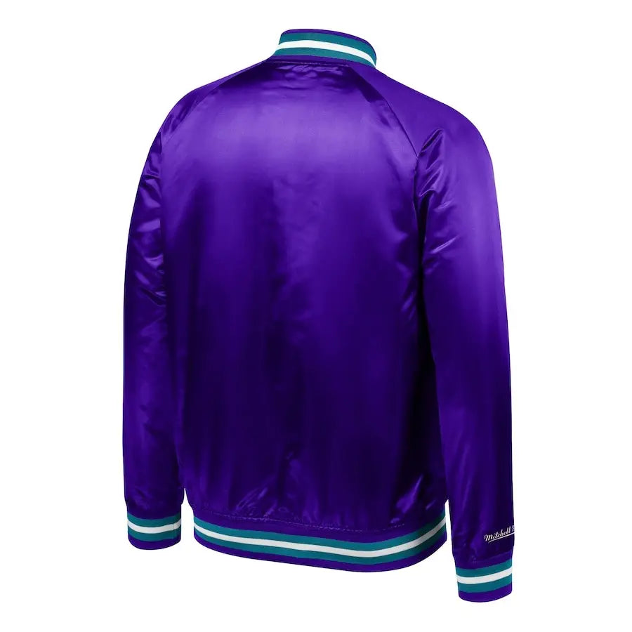 Men’s Purple Utah Jazz Lightweight Satin Full-Snap Jacket