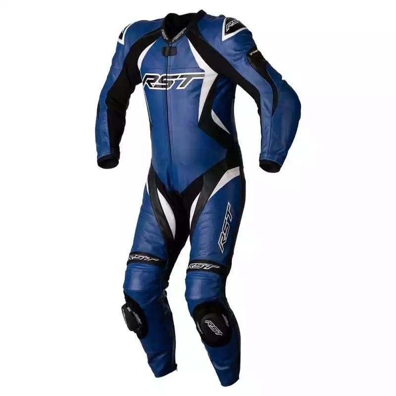 Men’s Blue EVO 4 Racing Leather Suit with CE Protection