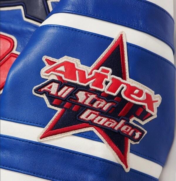 Men’s Avirex All Star Blue Leather Jacket