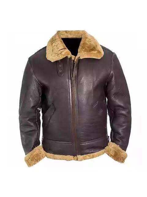 Pilot Flight WWII Shearling B3 Bomber Jacket for Men