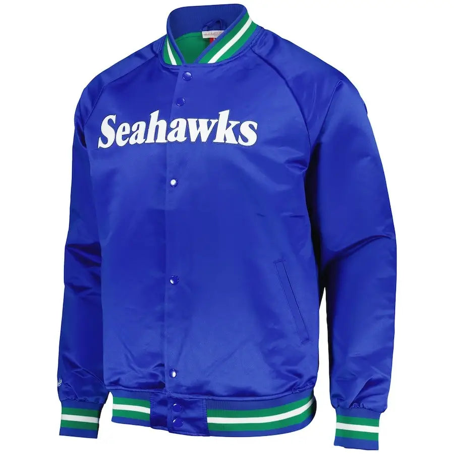 Seattle Seahawks Mitchell & Ness Satin Jacket – Men’s