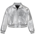 Shine Bright Limited Edition Cropped Metallic Icon Silver Jacket