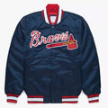 Vintage Atlanta Braves 90s Satin Varsity Jacket MLB Baseball Apparel