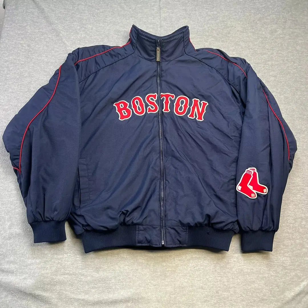 Men’s Small Vintage Majestic Red Sox Full Zip Dugout Jacket MLB